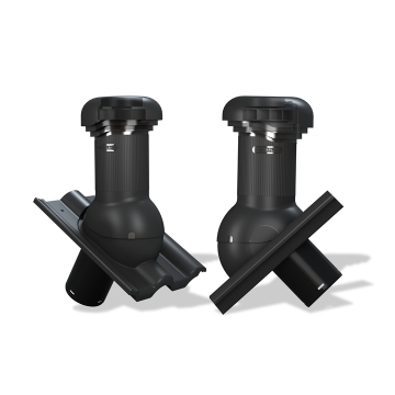 Střešní ventilátor W19 PRO pro tašky typ 27 Ø125 (Creaton Kapstadt / Braas Teviva)