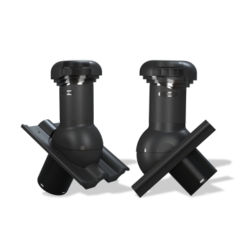 Střešní ventilátor W20 PRO pro tašky typ 24 Ø150 (Nelskamp korunové krytí)