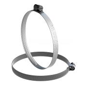 Nerezová šneková spona W4 90–110 mm, šířka 9 mm