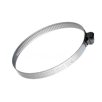 Nerezová šneková spona W4 90–110 mm, šířka 9 mm