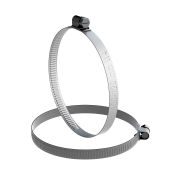 Nerezová šneková spona W4 100–120 mm, šířka 9 mm