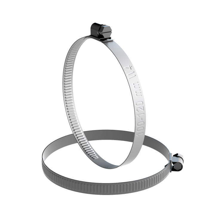 Nerezová závitová spona W4 100–120 mm, šírka 9 mm