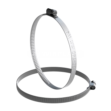 Nerezová šneková spona W4 120–140 mm, šířka 9 mm