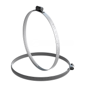 Nerezová šneková spona W4 140–160 mm, šířka 9 mm