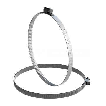 Nerezová šneková spona W4 140–160 mm, šířka 9 mm