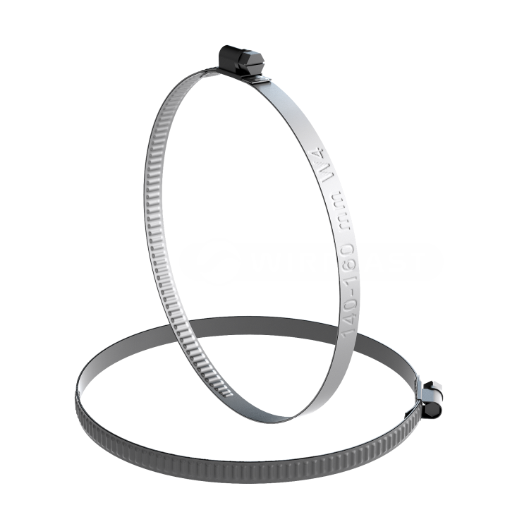 Nerezová závitová spona W4 140–160 mm, šírka 9 mm