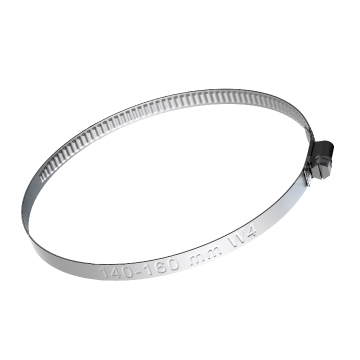 Nerezová šneková spona W4 140–160 mm, šířka 9 mm