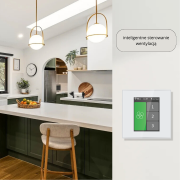 Elektronický regulátor otáčok pre strešný ventilátor (rotor Standard/Standard+), podomietkový, biely