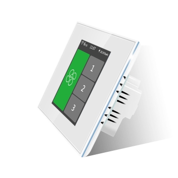 Elektronický regulátor otáček pro střešní ventilátor (rotor Standard/Standard+), podomítkový, bílý