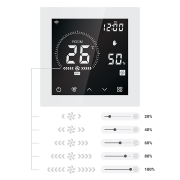 Elektronický regulátor otáček pro střešní ventilátor (rotor Eco), podomítkový, bílý