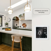 Elektronický regulátor otáček pro střešní ventilátor (rotor Standard+ 3stupňový), podomítkový, bílý