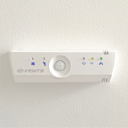 Multifunkčný ovládač strešných ventilátorov, biely