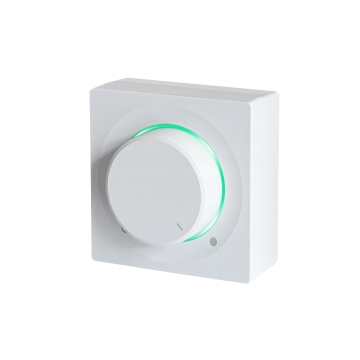 Regulátor otáček pro hybridní turbínu, na/pod omítku, hranatý, bílý