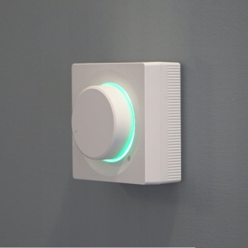Regulátor otáček pro hybridní turbínu, na/pod omítku, hranatý, bílý