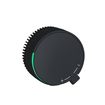 Regulátor otáček pro hybridní turbínu, na/pod omítku, kulatý, černý