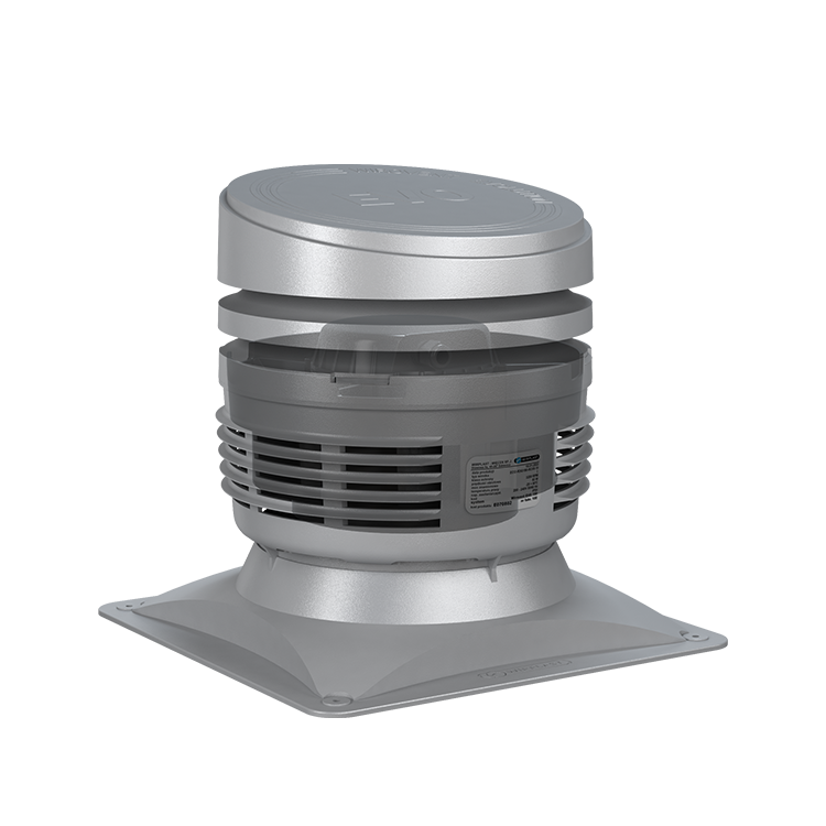 Strešný ventilátor EVO na štvorcovej základni 30 Ø125