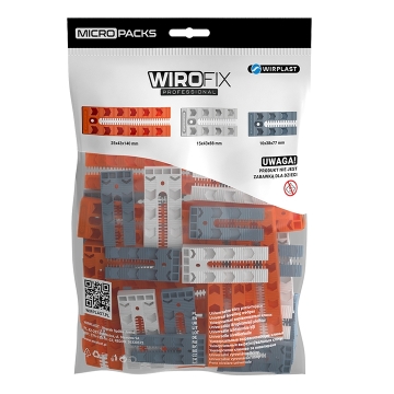 WIROFIX univerzálny vyrovnávací klin mix veľkostí, 12 ks / bal.