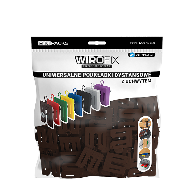WIROFIX univerzálna dištančná podložka s úchytom 2 mm, 600 ks / box (voľne uložené)