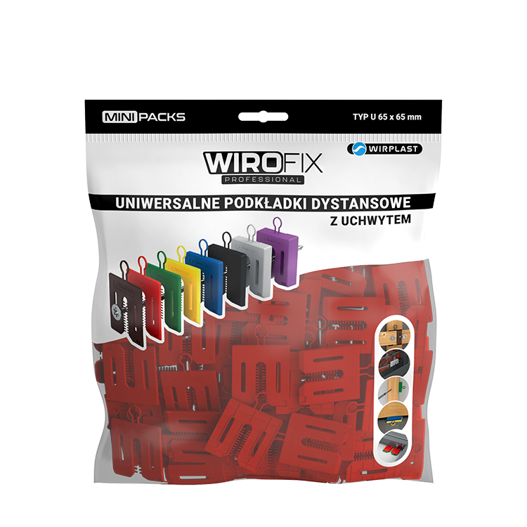 WIROFIX univerzálna dištančná podložka s úchytom 3 mm, 50 ks / bal.