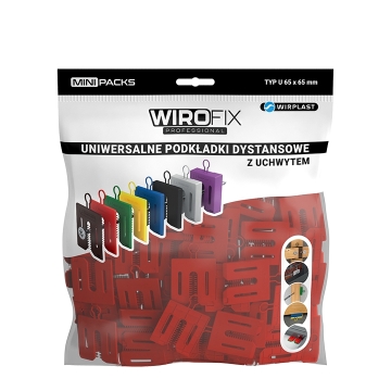 WIROFIX univerzálna dištančná podložka s úchytom 3 mm, 600 ks / box