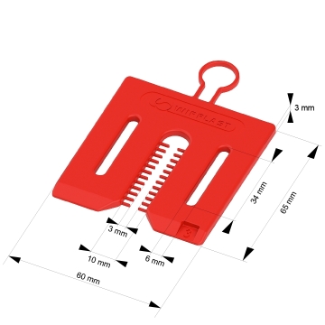 WIROFIX univerzální distanční podložka s úchytem 3 mm, 600 ks / box (volně ložené)