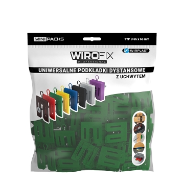 WIROFIX univerzální distanční podložka s úchytem 4 mm, 50 ks / bal.