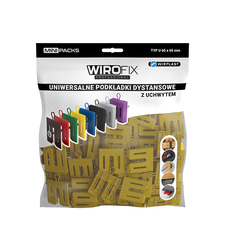 WIROFIX univerzální distanční podložka s úchytem 5 mm, 350 ks / box (volně ložené)
