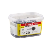 Samovrtný šroub plech–dřevo 4,8x35 mm, 6× 100 ks MB-WFD48035-9005(100)(X6)