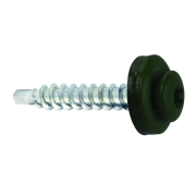 Samovrtný šroub plech–dřevo 4,8x35 mm, RAL 6020, 250 ks