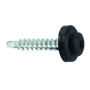 Samovrtný šroub plech–dřevo 4,8x35 mm, RAL 7016, 250 ks