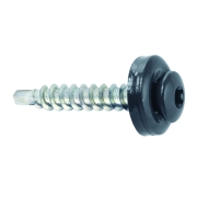Samovrtný šroub plech–dřevo 4,8x35 mm, RAL 7024, 250 ks