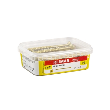 Konstrukční vrut zápustný TX 6x100 mm, 6× 40 ks