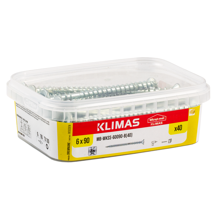Šroub distanční TX 6x90 mm, 6× 40 ks