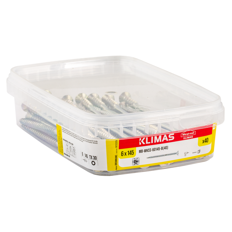Šroub distanční TX 6x145 mm, 6× 40 ks