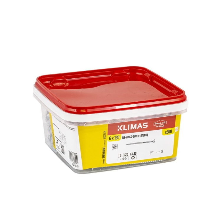 Šroub distanční TX 6x120 mm, 1× 300 ks
