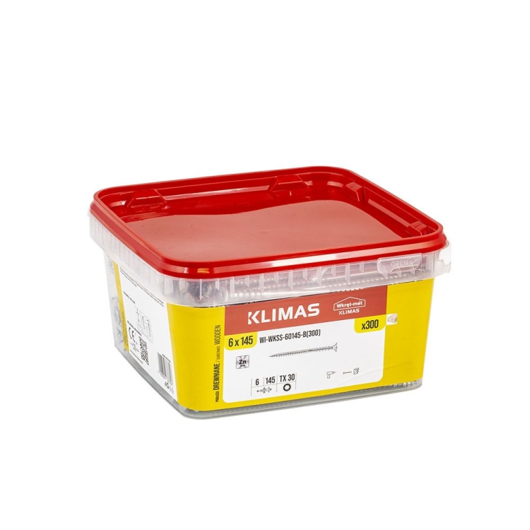 Šroub distanční TX 6x145 mm, 1× 300 ks