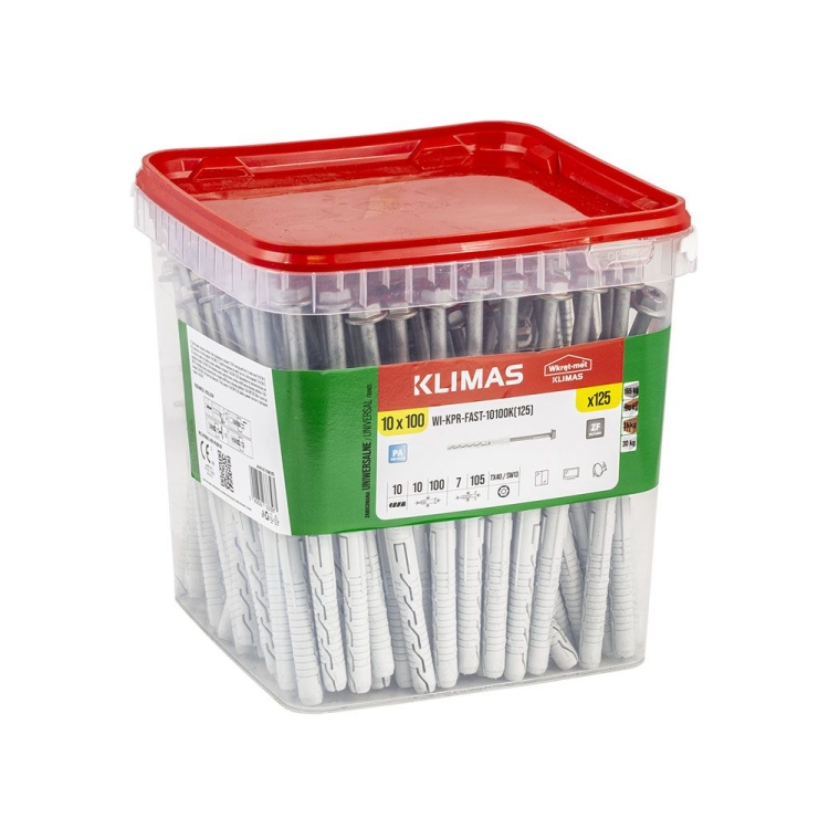 Hmoždinka rámová se šroubem 6HR s podložkou 10x100 mm, 1× 125 ks