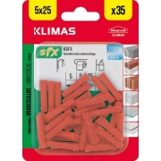 Hmoždinka uzlovací 5x25 mm, 10× 35 ks blistr