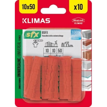 Hmoždinka uzlovací 10x50 mm, 10× 10 ks blistr