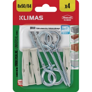 Hmoždinka rozpěrná 8x84 mm, 10× 4 ks blistr BRUO-08084(X10)