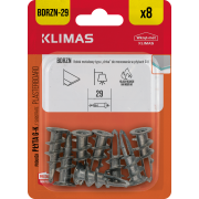 Hmoždinky do sádrokartonu 29 mm, 10× 8 ks blistr