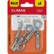 Hmoždinka do sádrokartonu ocelová 4x32 mm, 10× 4 ks blistr BMHO-04032(X10)