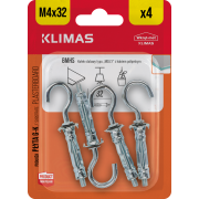 Hmoždinka do sádrokartonu ocelová 4x32 mm, 10× 4 ks blistr BMHS-04032(X10)