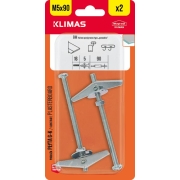 Kotva překlopná 5x90 mm, 9× 2 ks blistr BM-05090(X9)