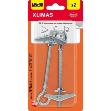 Kotva překlopná 5x90 mm, 9× 2 ks blistr BM-05090-C(X9)