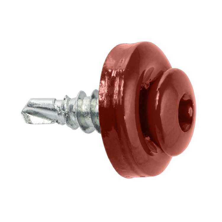 Sešívací farmářský šroub TORX s podl. RAL 3009 4,8X19 (250ks)