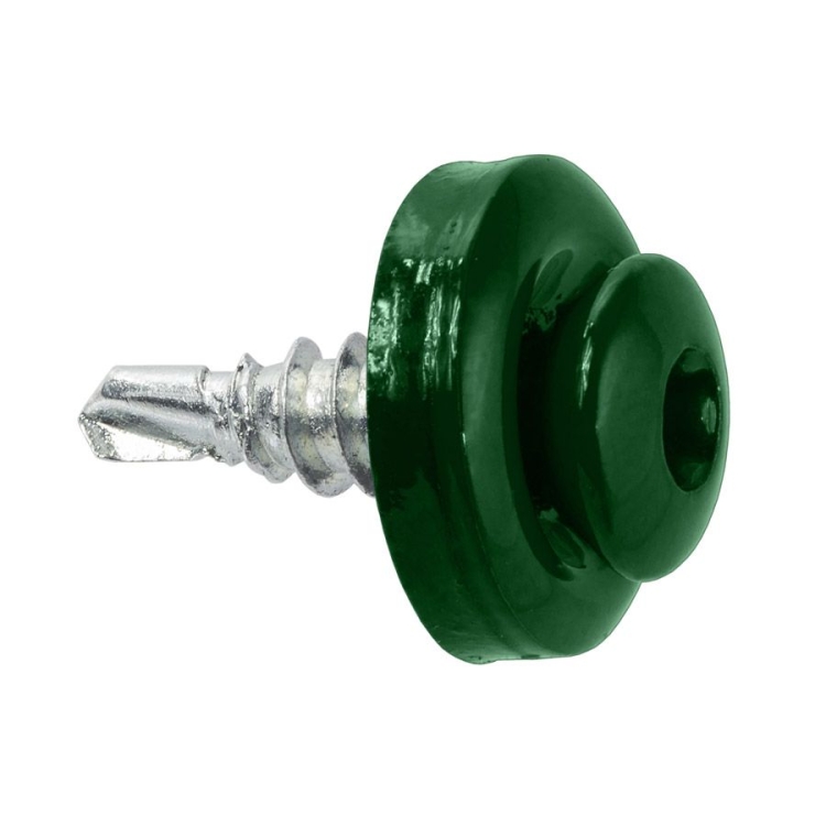 Sešívací farmářský šroub TORX s podl. RAL 6005 4,8X19 (250ks)