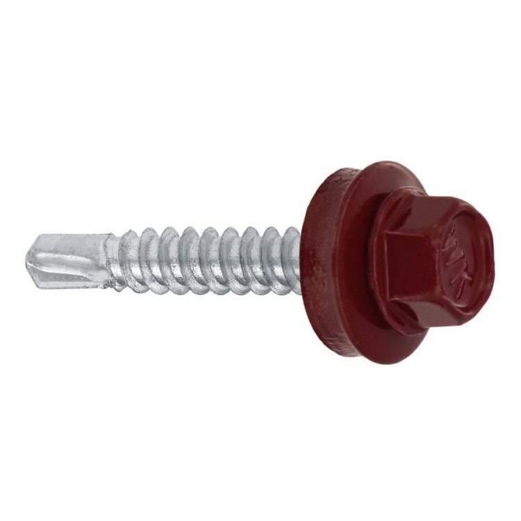 Farmářský šroub s podl. do oceli ≤3 mm RAL 3005 4,8X35 (250ks)