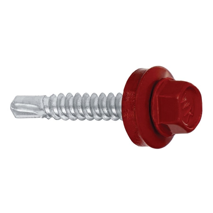Farmářský šroub s podl. do oceli ≤3 mm RAL 3011 4,8X35 (250ks)