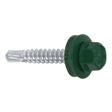 Farmářský šroub s podl. do oceli ≤3 mm RAL 6005 4,8X35 (250ks)